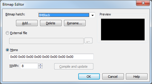 Bitmap Editor dialog box