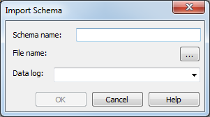 Import Schema dialog box