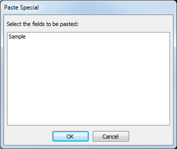 Paste Special dialog box