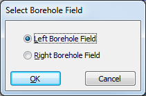 Select Borehole Field dialog box