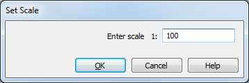 Set scale dialog